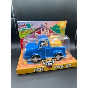 Vintage 1997 Chevron Cars Pete Pick-Up Blue Toy Truck New in Box Moving Eyes